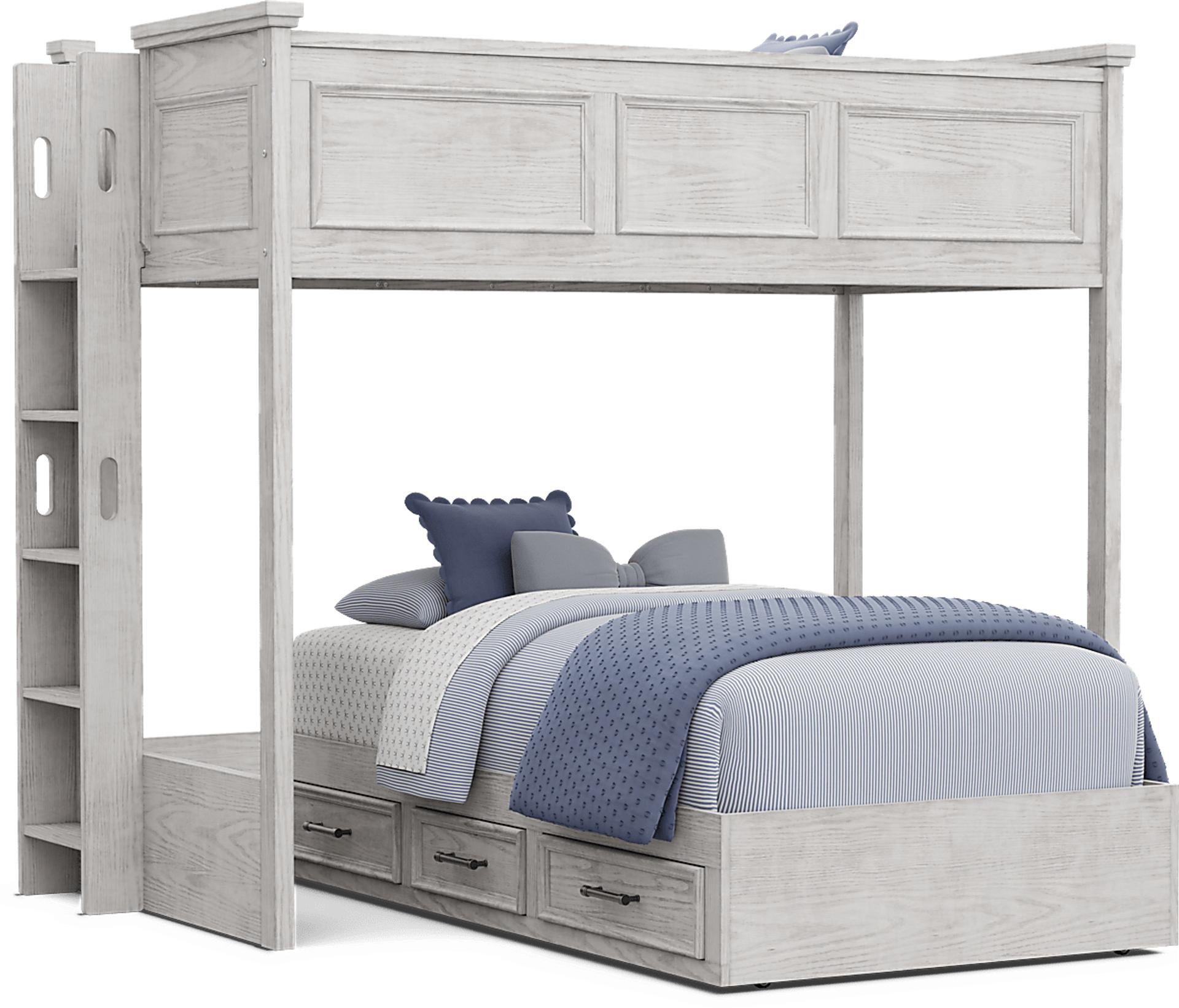 Kids Canyon Lake 2.0 Ash Gray Twin/Twin Bunk Bed