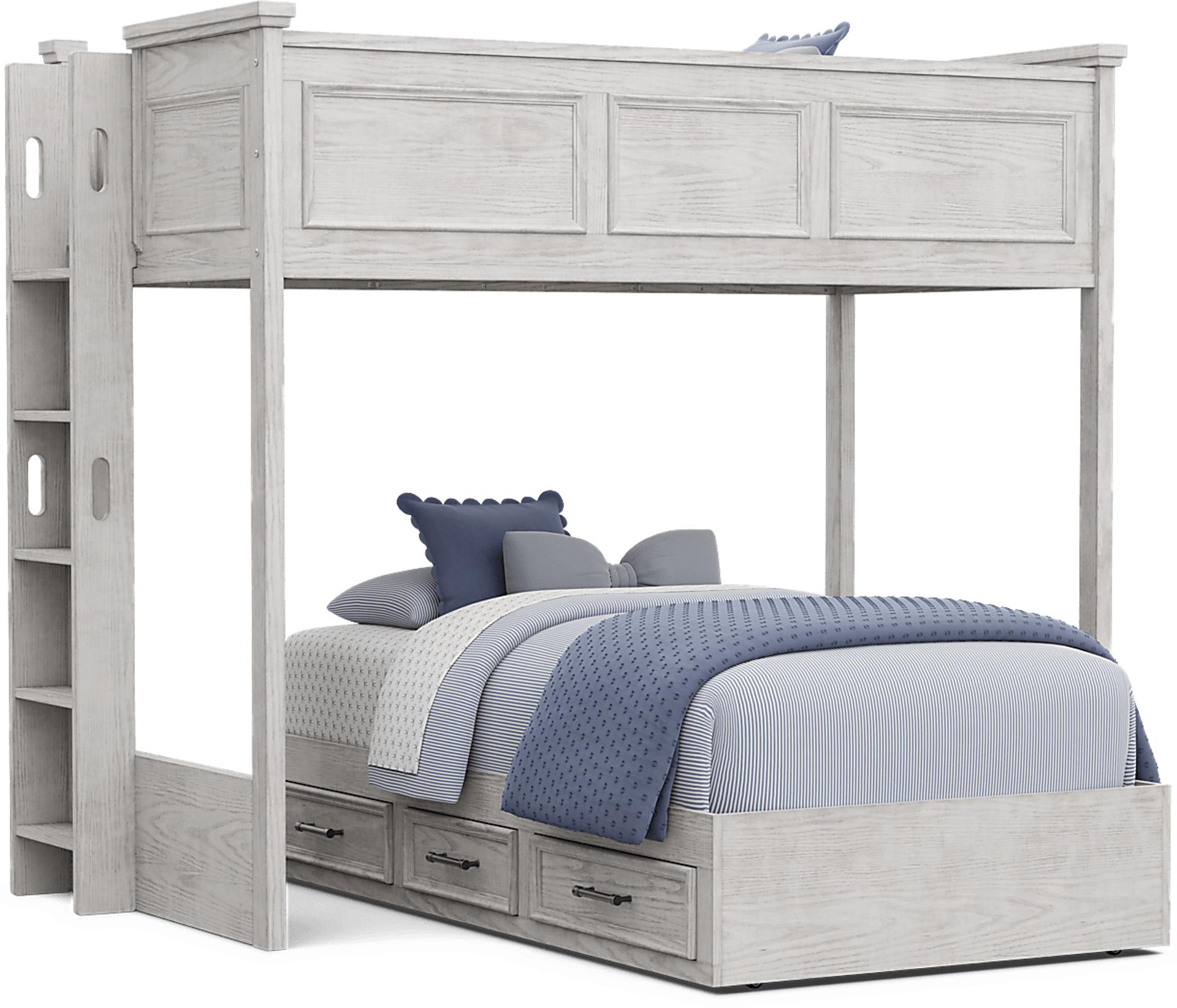 Kids Canyon Lake 2.0 Ash Gray Twin/Twin Bunk Bed