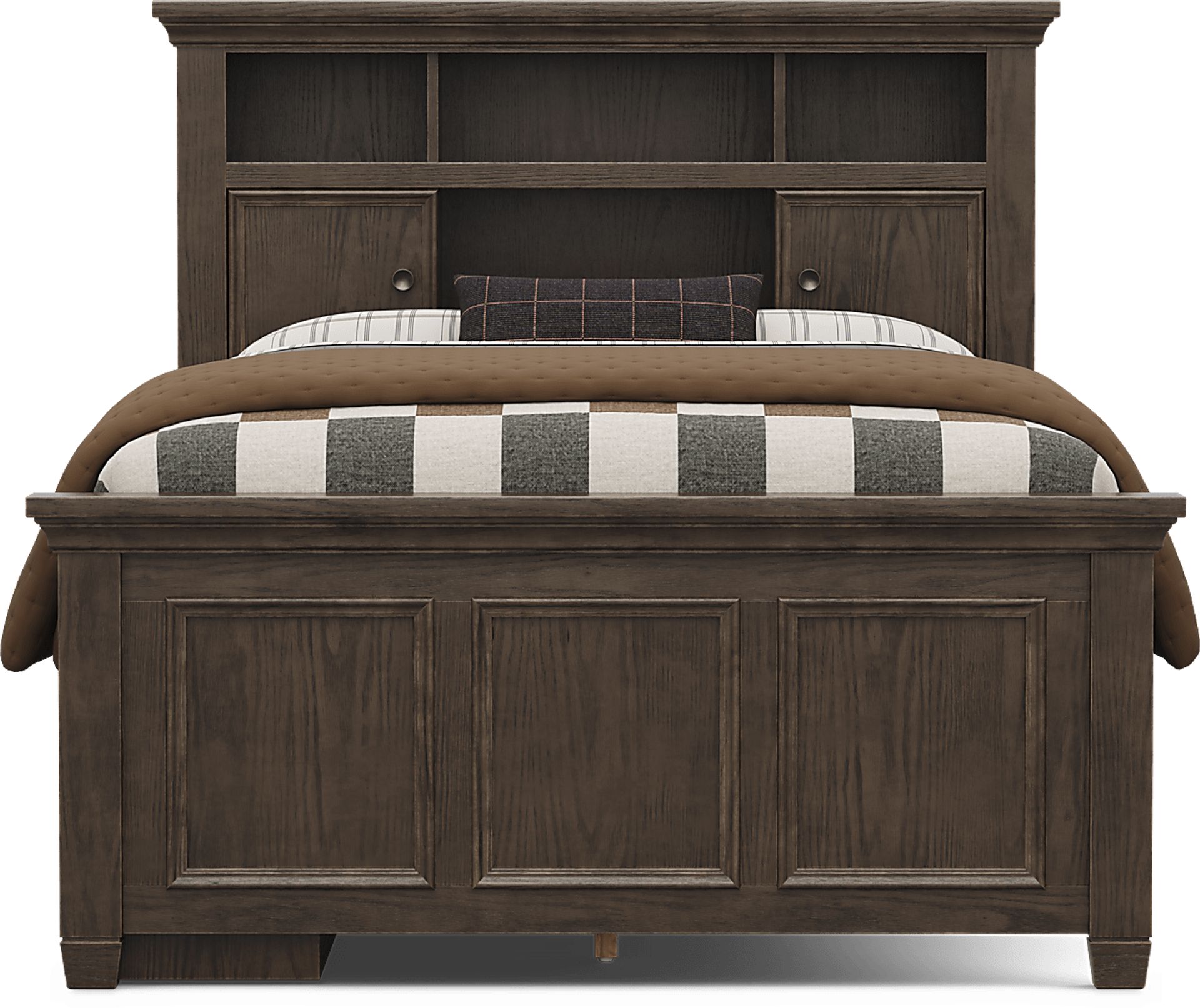 Kids Canyon Lake 2.0 Java Full Bookcase Bedroom with Storage Side Rail - Image 3