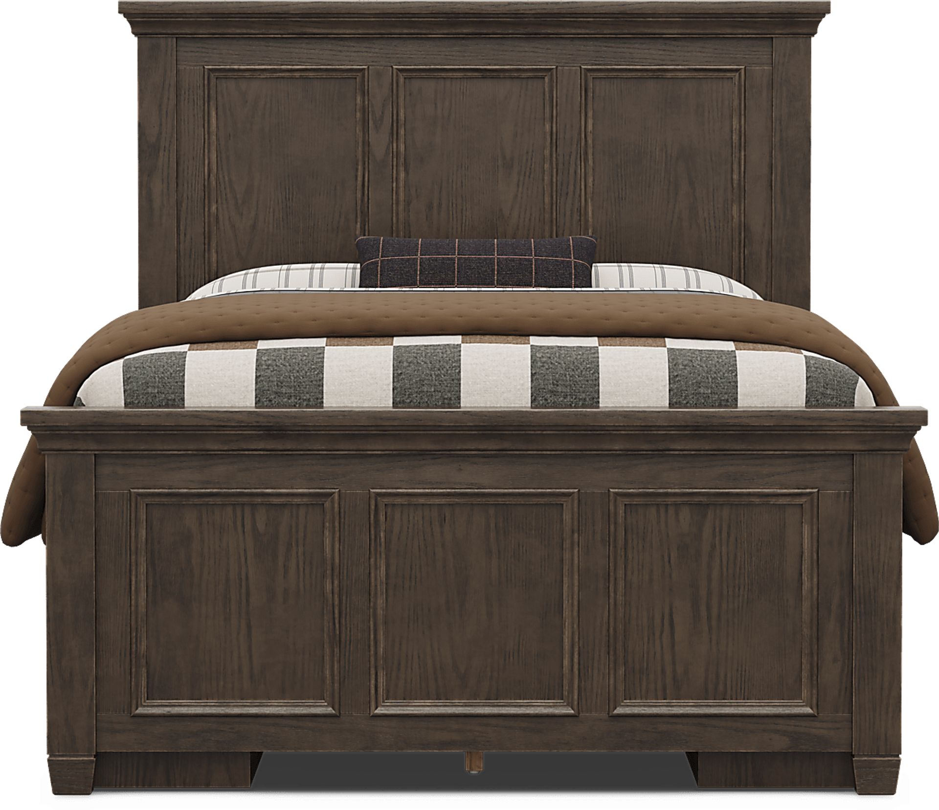 Kids Canyon Lake 2.0 Java Full Panel Bed with 2 Storage Side Rails - Image 2