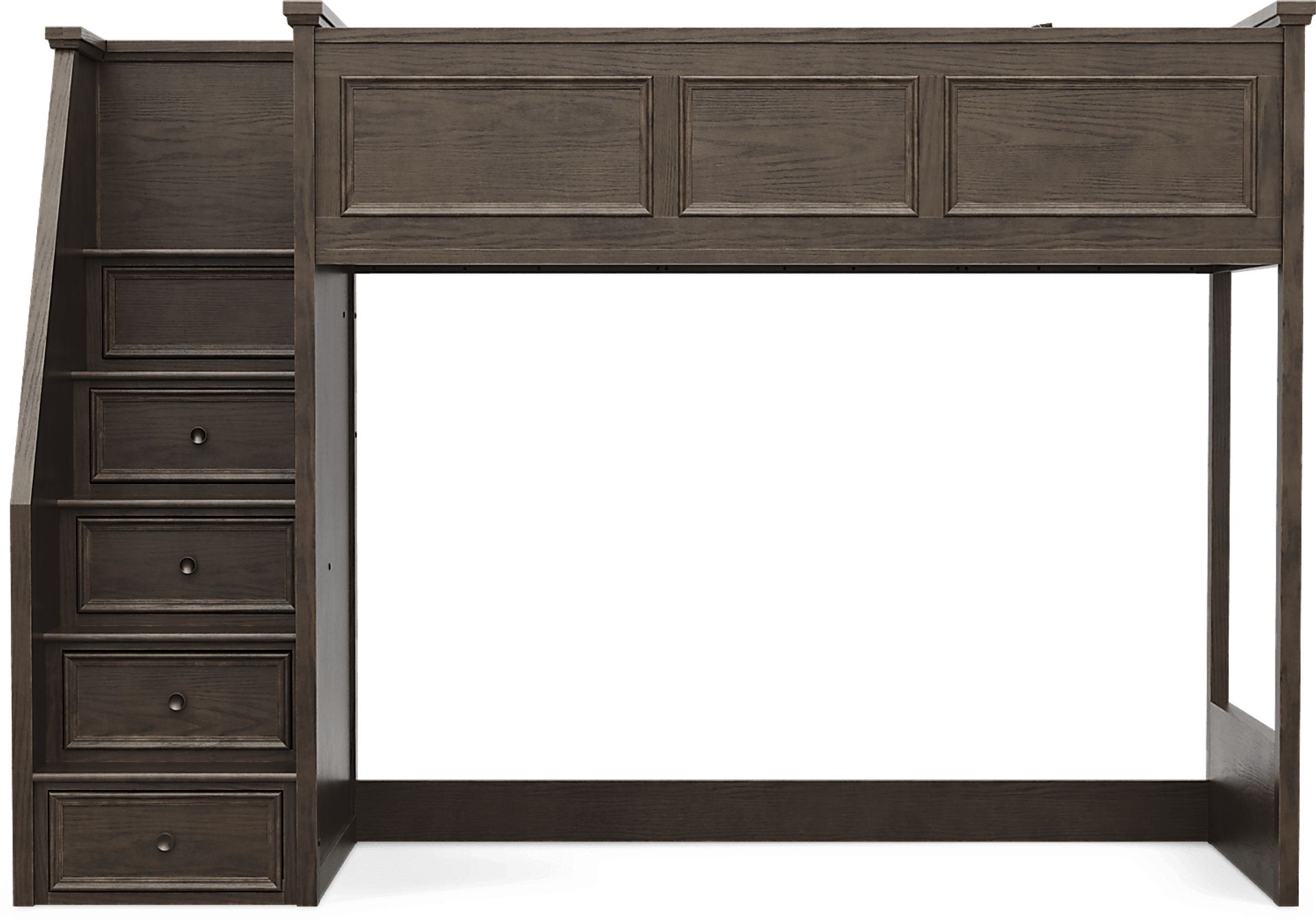 Kids Canyon Lake 2.0 Java Twin Step Loft Bed - Image 2