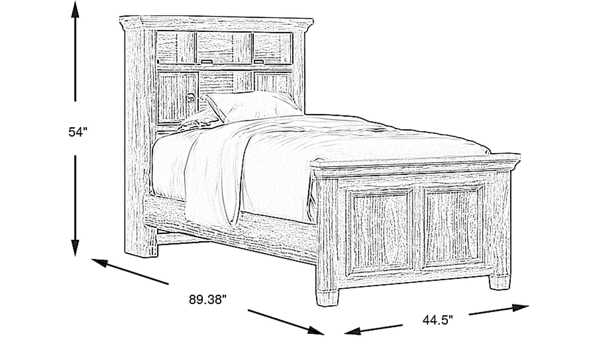 Dimension Image. Please refer to the Dimension Tab on this page for dimension details.