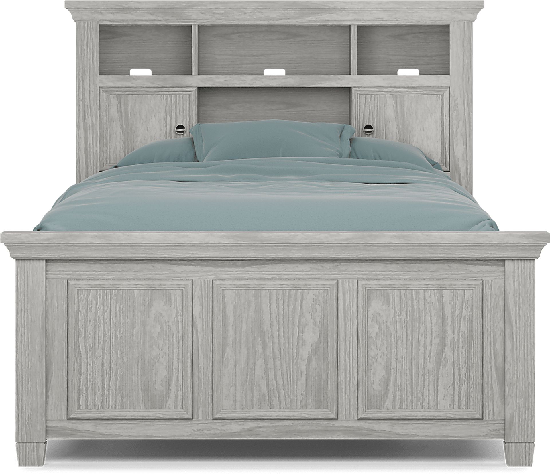 Kids Canyon Lake Ash Gray Full Bookcase Bedroom - Image 3
