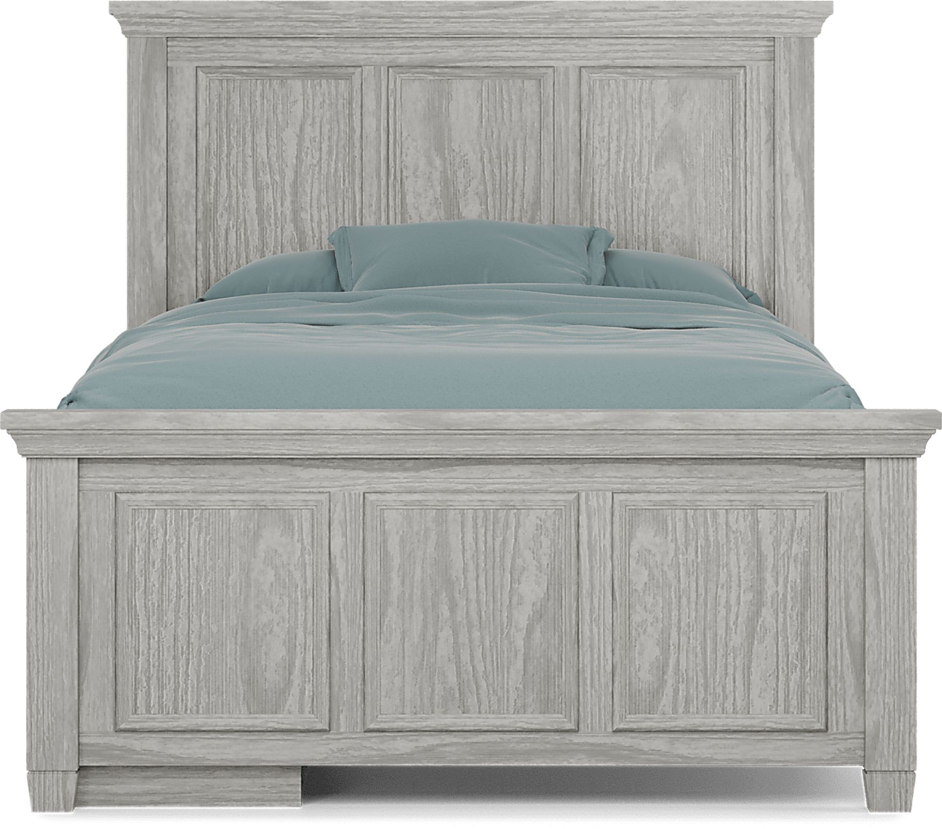 Kids Canyon Lake Ash Gray Full Panel Bedroom with Storage Side Rail - Image 3