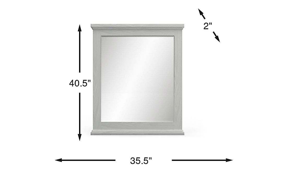 Kids Canyon Lake Ash Gray Mirror