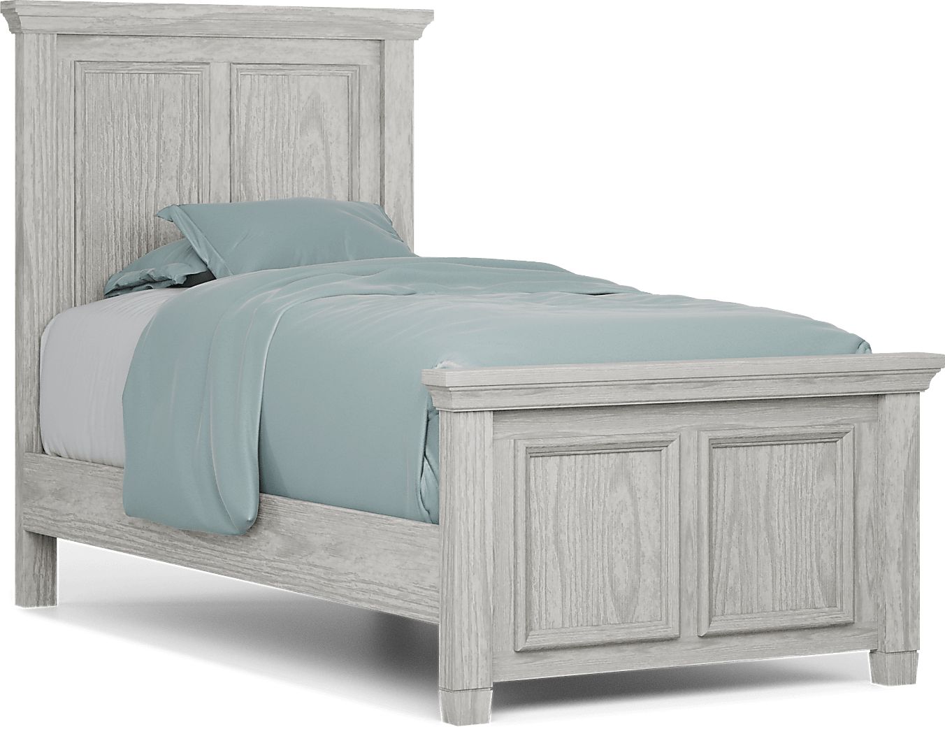 Kids Canyon Lake Ash Gray Twin Panel Bed