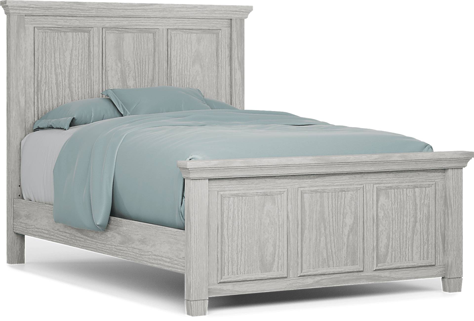 ash gray 3 pc full panel bed