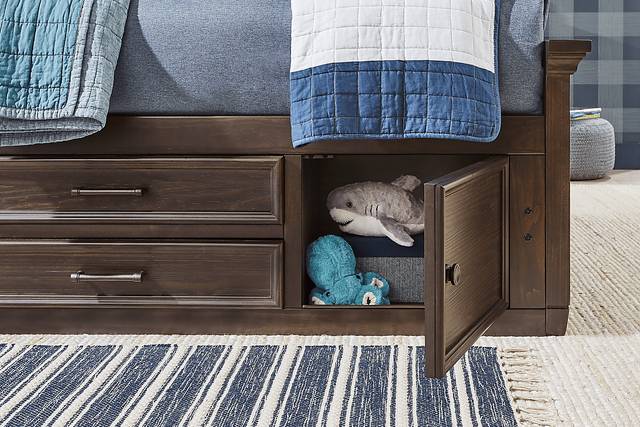 Kids Canyon Lake Java Full Bookcase Bedroom with 2 Storage Side Rails - Thumbnail - Image 6