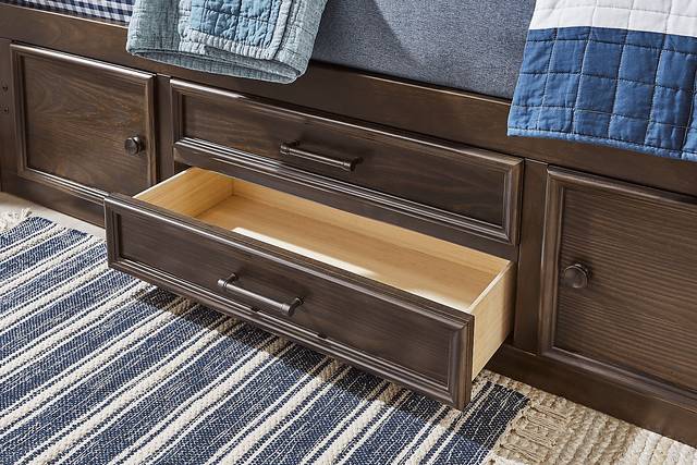 Kids Canyon Lake Java Full Bookcase Bedroom with 2 Storage Side Rails - Thumbnail - Image 7