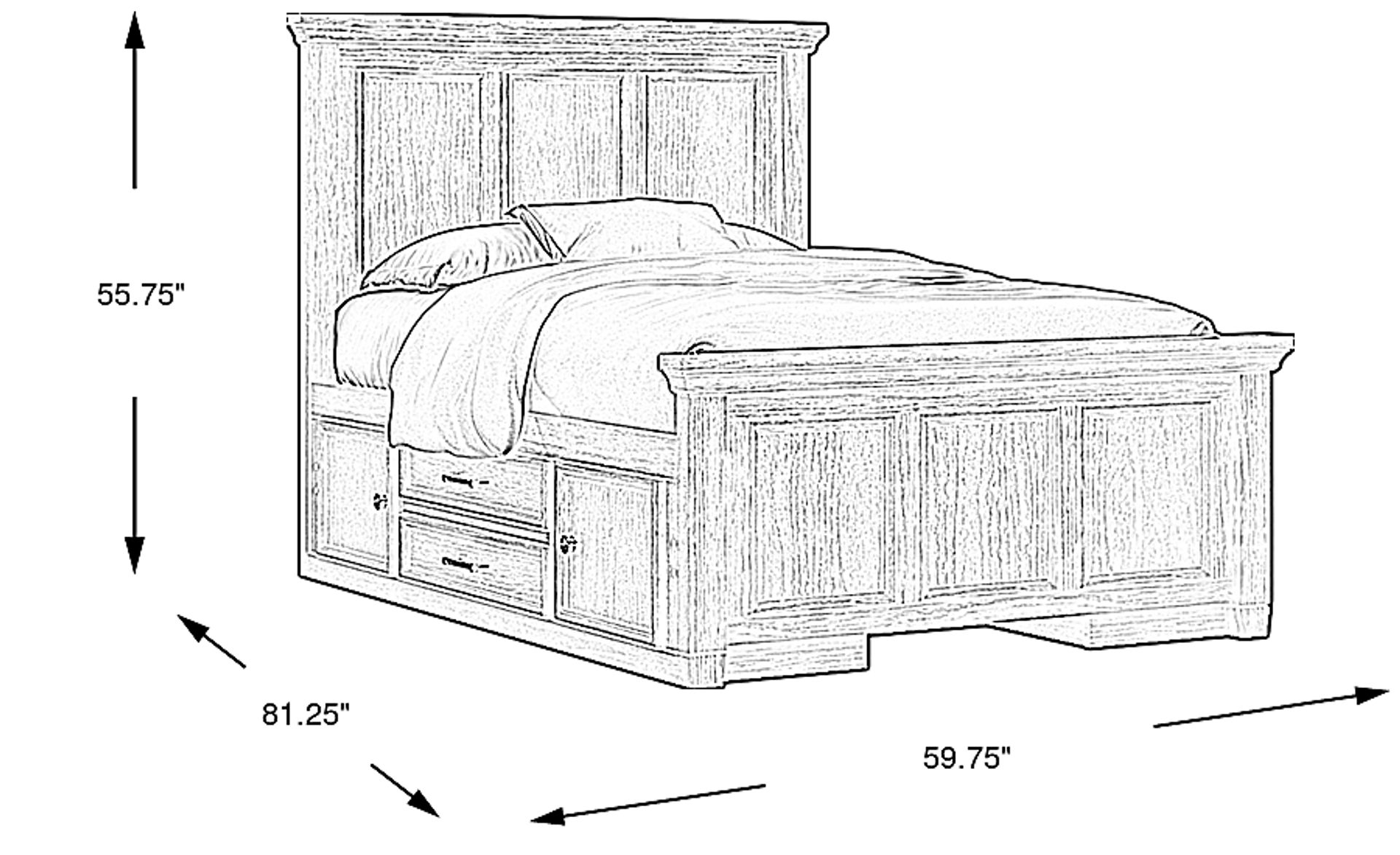 Dimension Image. Please refer to the Dimension Tab on this page for dimension details.