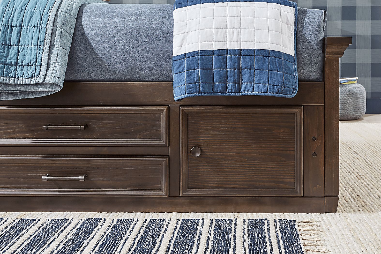 Kids Canyon Lake Java Twin Panel Bed - Thumbnail 3
