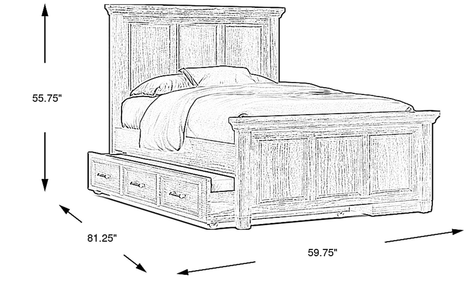 Dimension Image. Please refer to the Dimension Tab on this page for dimension details.