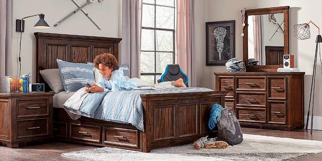 Kids Canyon Lake Java 5 Pc Full Panel Bedroom - Thumbnail - Image 2