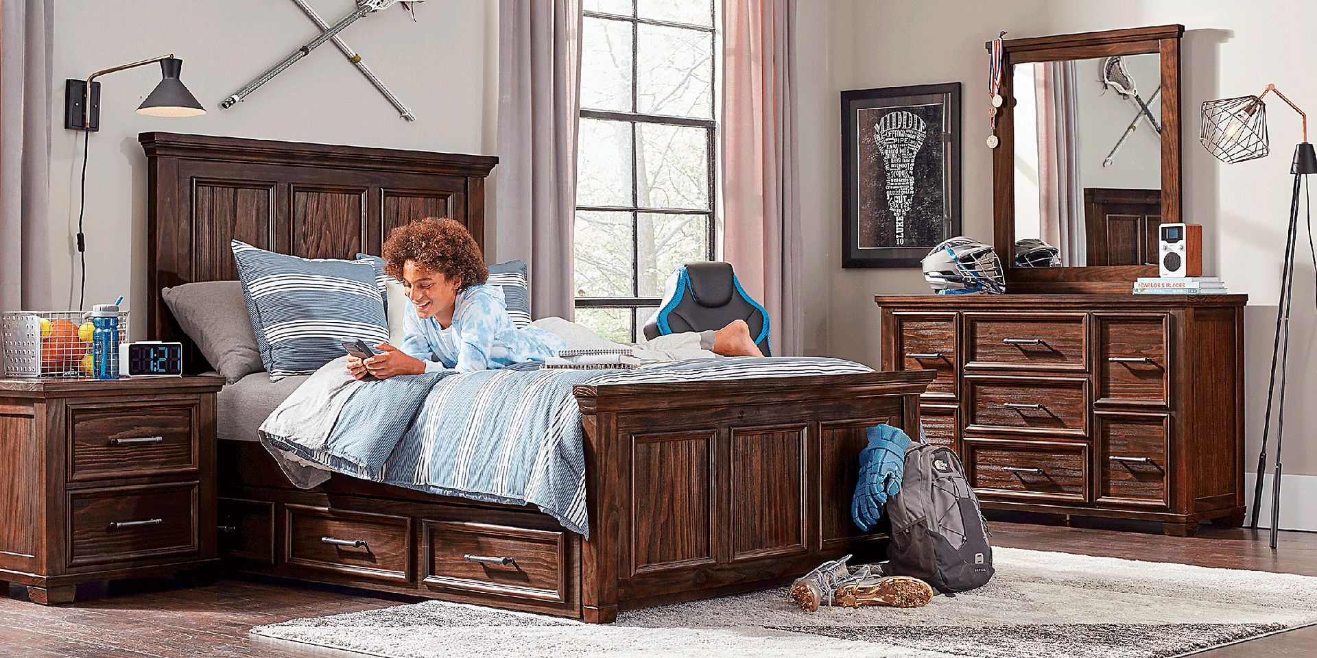 Kids Canyon Lake Java 5 Pc Full Panel Bedroom - Image 2