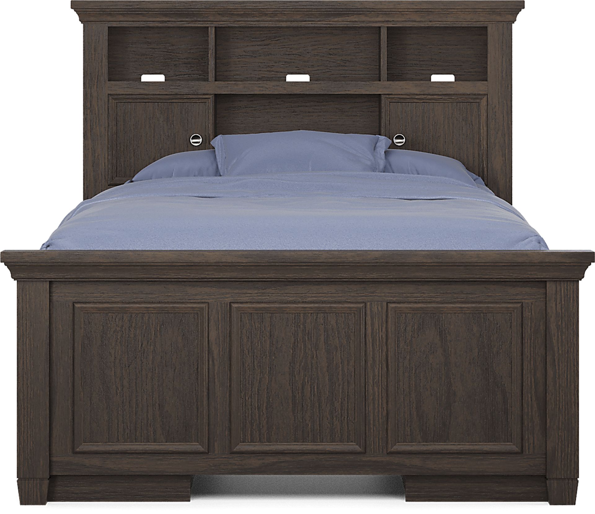 Kids Canyon Lake Java Full Bookcase Bed with 2 Storage Side Rails - Image 2