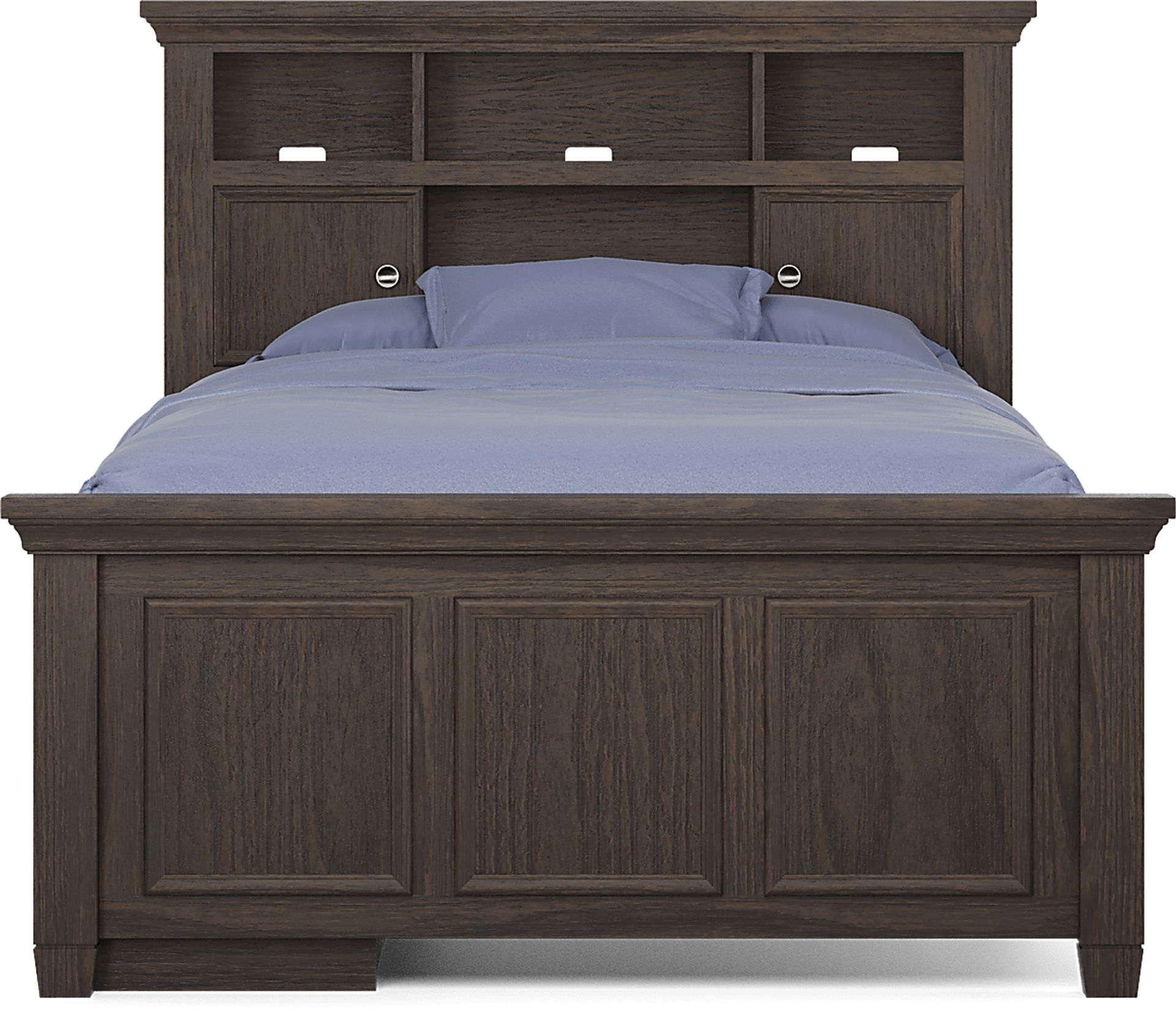 Kids Canyon Lake Java Full Bookcase Bed with Storage Side Rail - Image 3