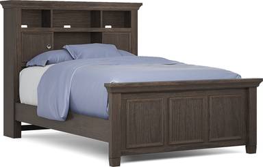 full bookcase bed