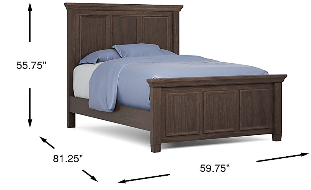 Kids Canyon Lake Java Full Panel Bed