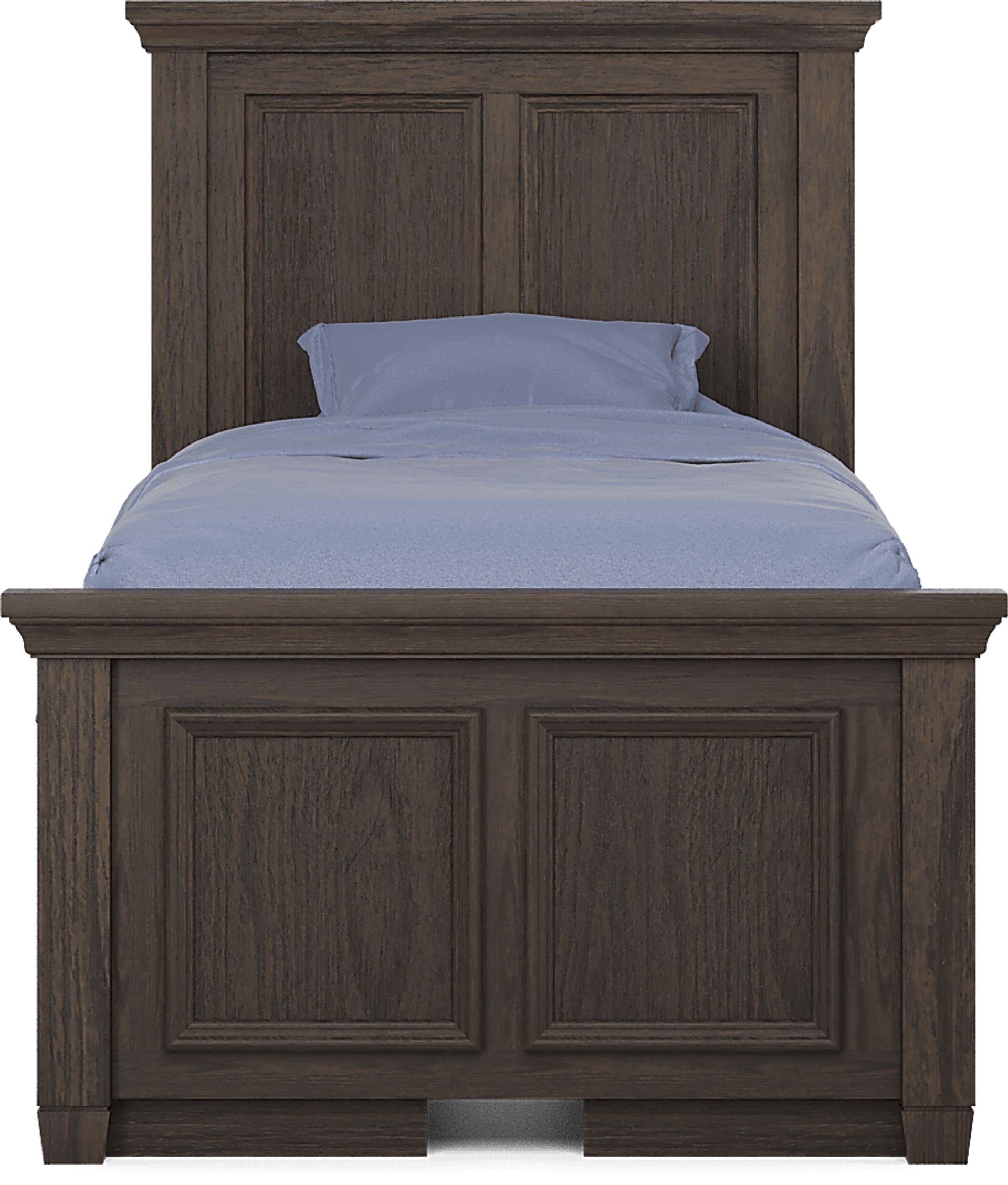 Kids Canyon Lake Java Twin Panel Bed with 2 Storage Side Rails - Image 2