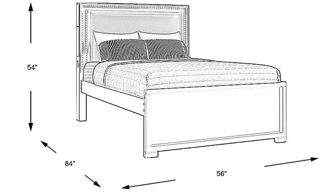 Dimension Image. Please refer to the Dimension Tab on this page for dimension details.