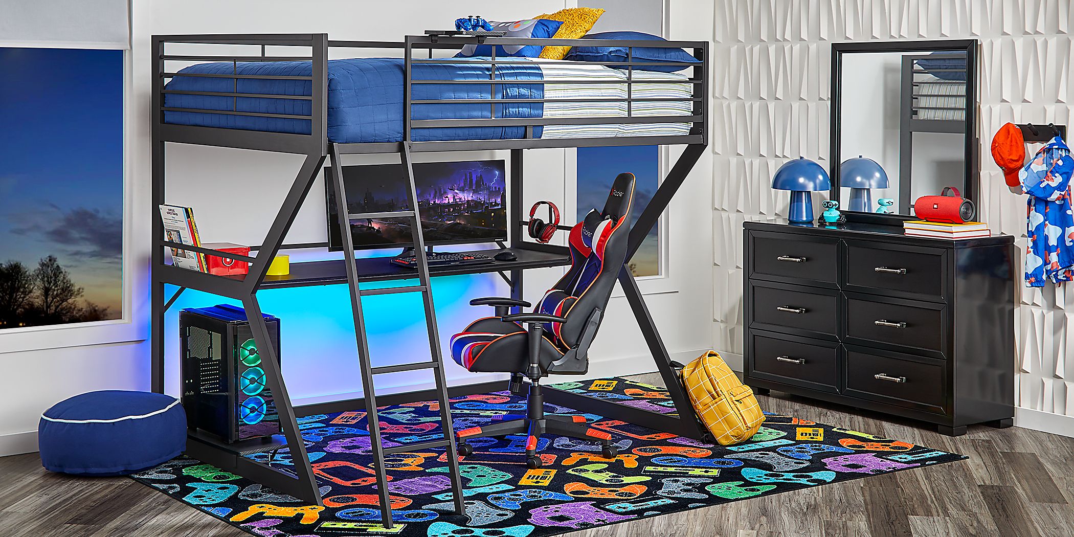 https://assets.roomstogo.com/product/kids-carbon-optix-black-3-pc-twin-gaming-loft-bedroom-led-lights-and-accessories_3497195P_image-room?cache-id=a9e56c82cad31c002be72e60c0dd28fc