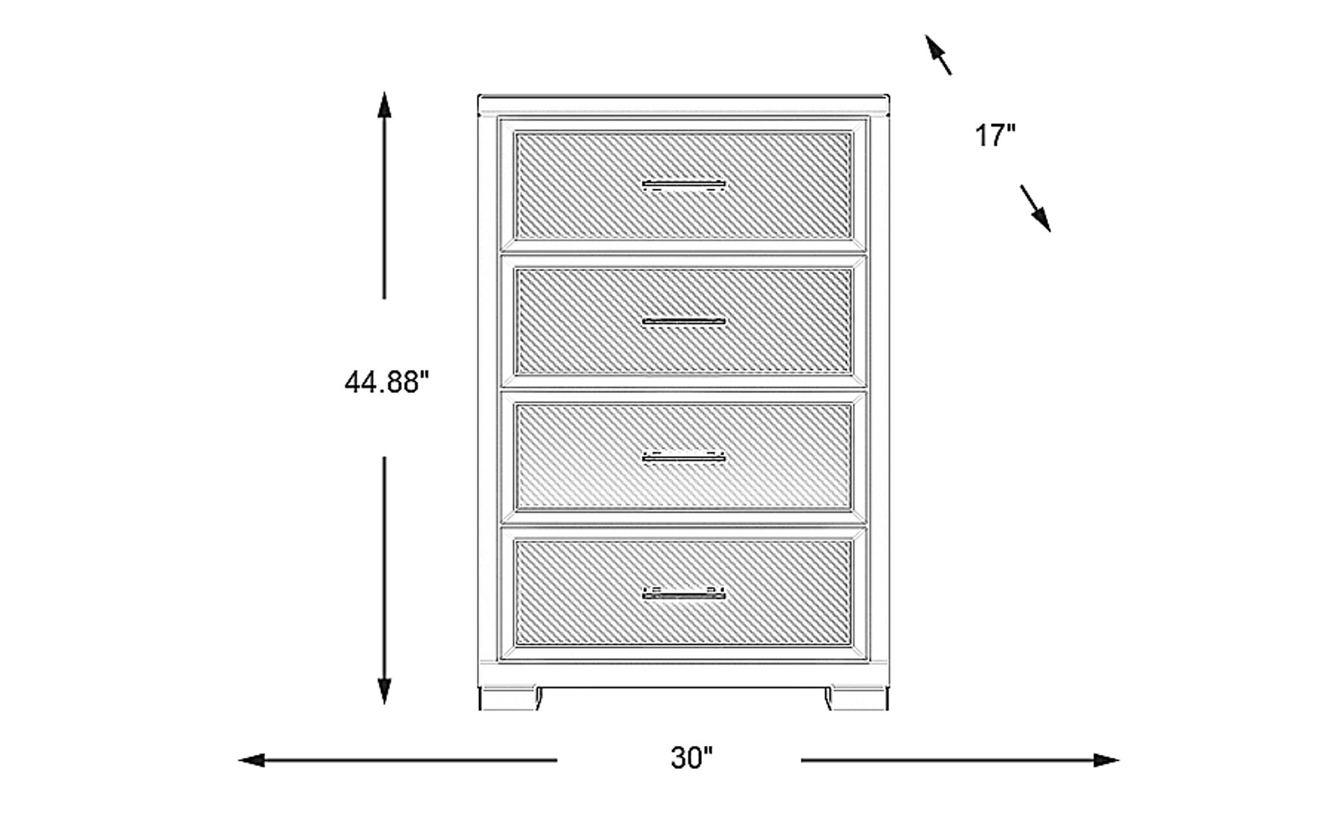 Dimension Image. Please refer to the Dimension Tab on this page for dimension details.