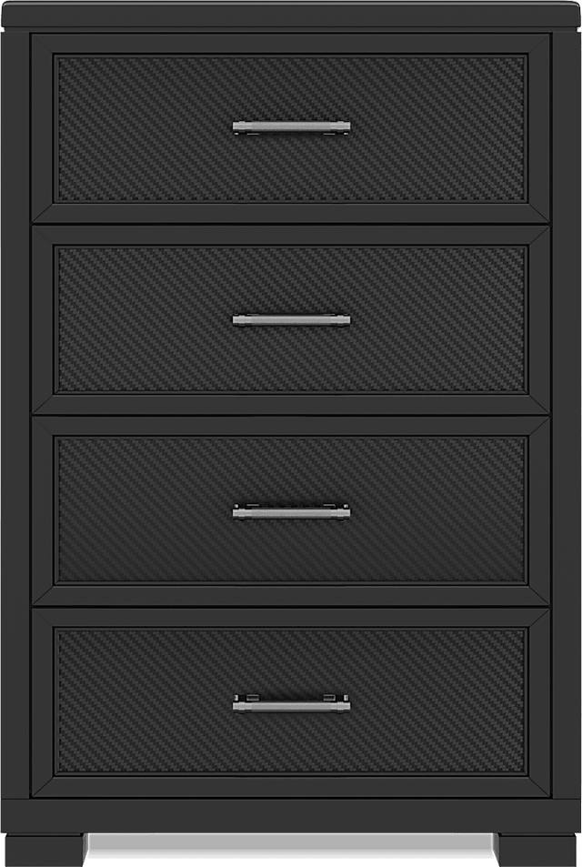 Kids Carbon Optix Black 2 Pc Full Loft Gaming Bedroom with LED Lights and Accessories - Thumbnail - Image 3