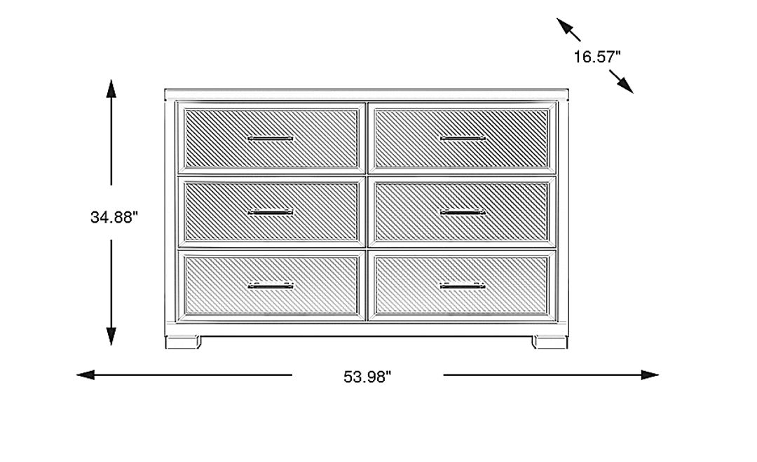 Kids Carbon Optix Black Dresser
