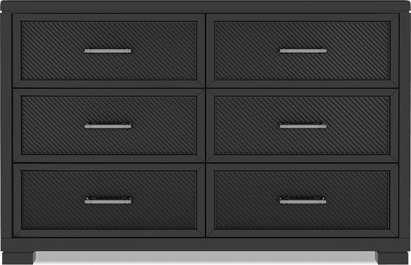Kids Carbon Optix Black Dresser