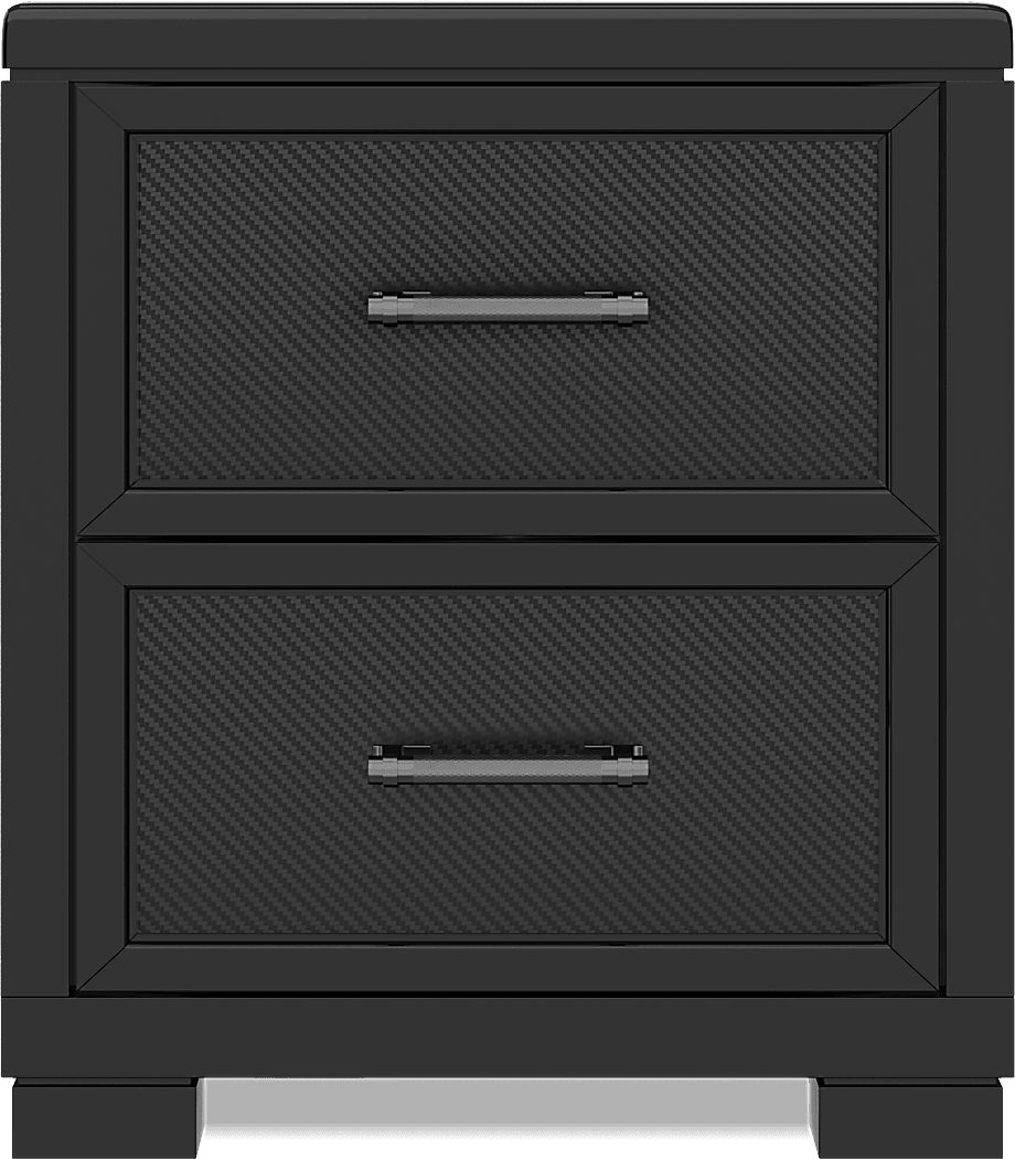 Kids Carbon Optix Black Nightstand