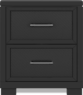 Kids Carbon Optix Black Nightstand