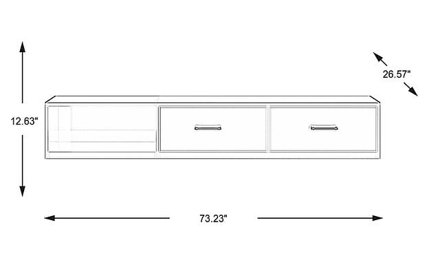 Dimension Image. Please refer to the Dimension Tab on this page for dimension details.