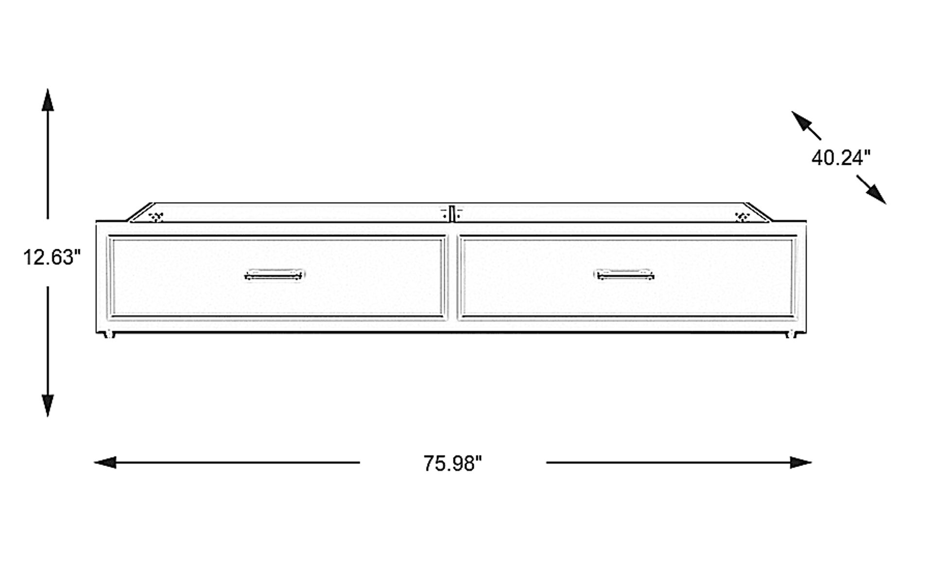Dimension Image. Please refer to the Dimension Tab on this page for dimension details.