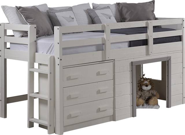 Kids Carrdon White Twin Loft Bed - Thumbnail - Image 3