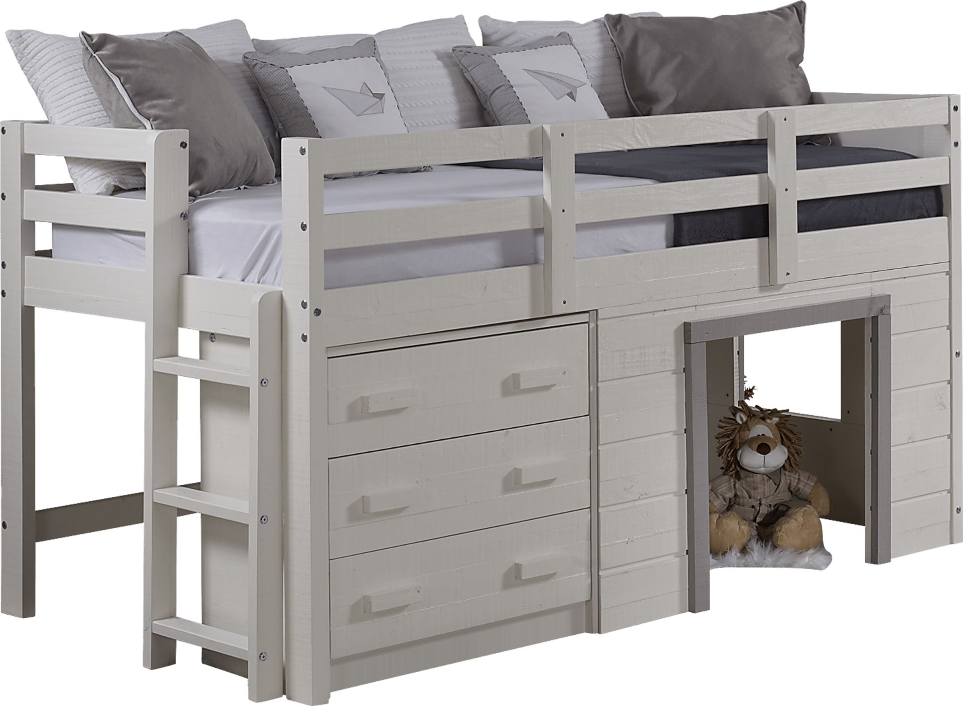 Kids Carrdon White Twin Loft Bed - Image 3