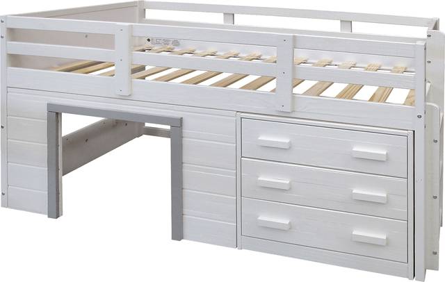 Kids Carrdon White Twin Loft Bed - Thumbnail - Image 4