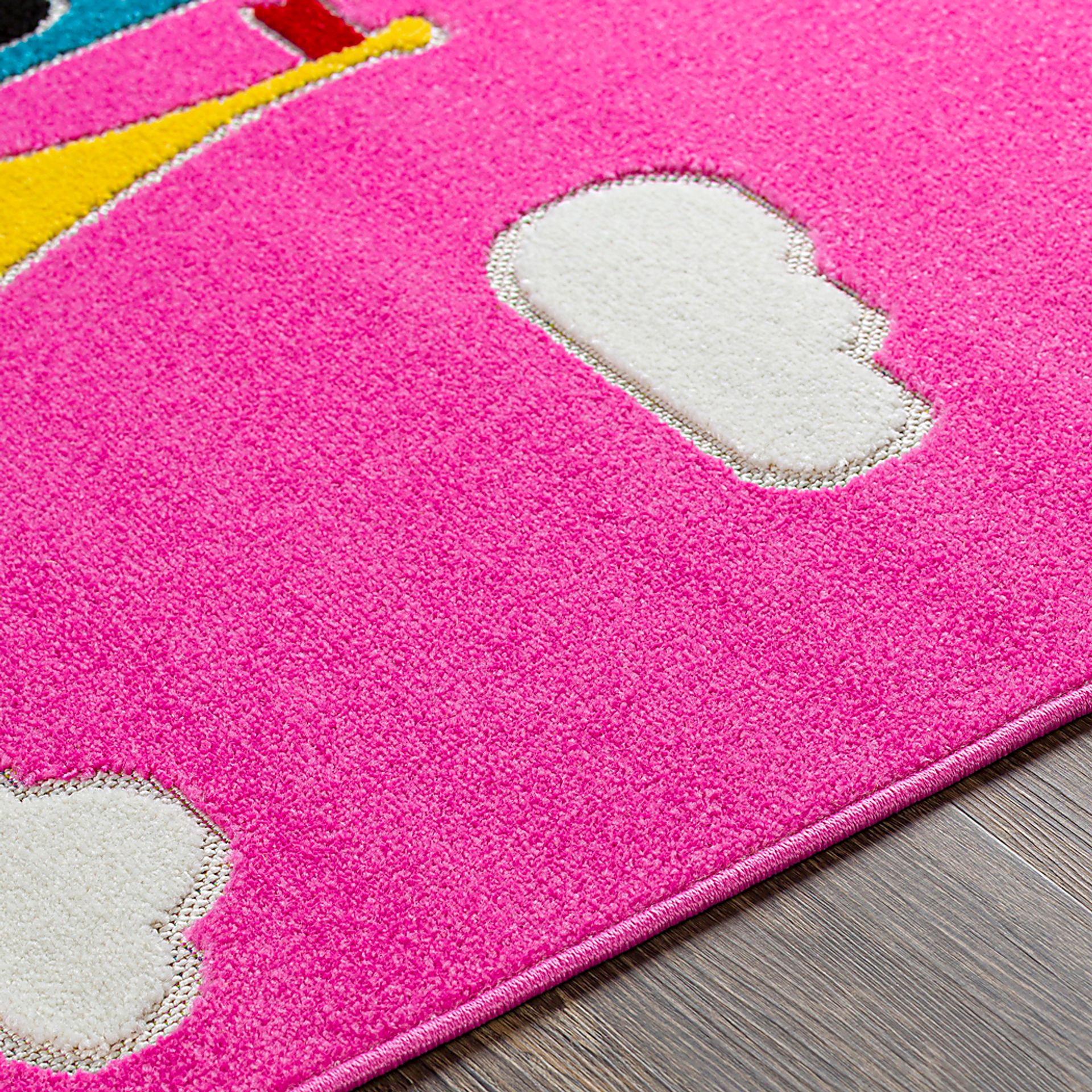 Kids Castle Top Pink 7' x 9' Rug - Image 5