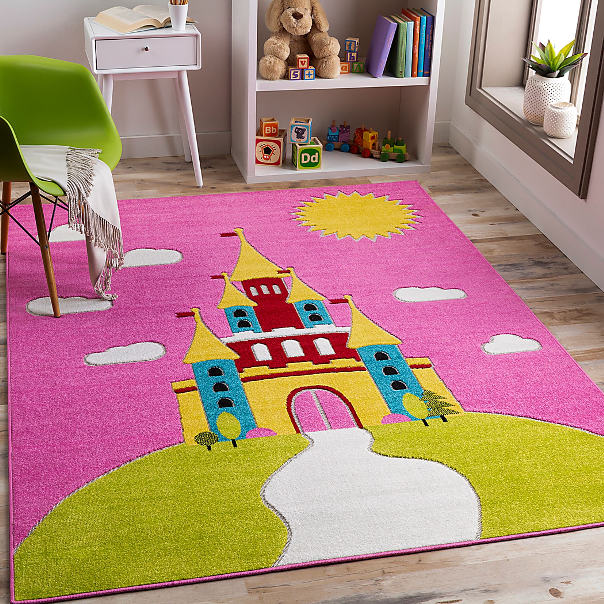 Kids Castle Top Pink 7' x 9' Rug - Image 6