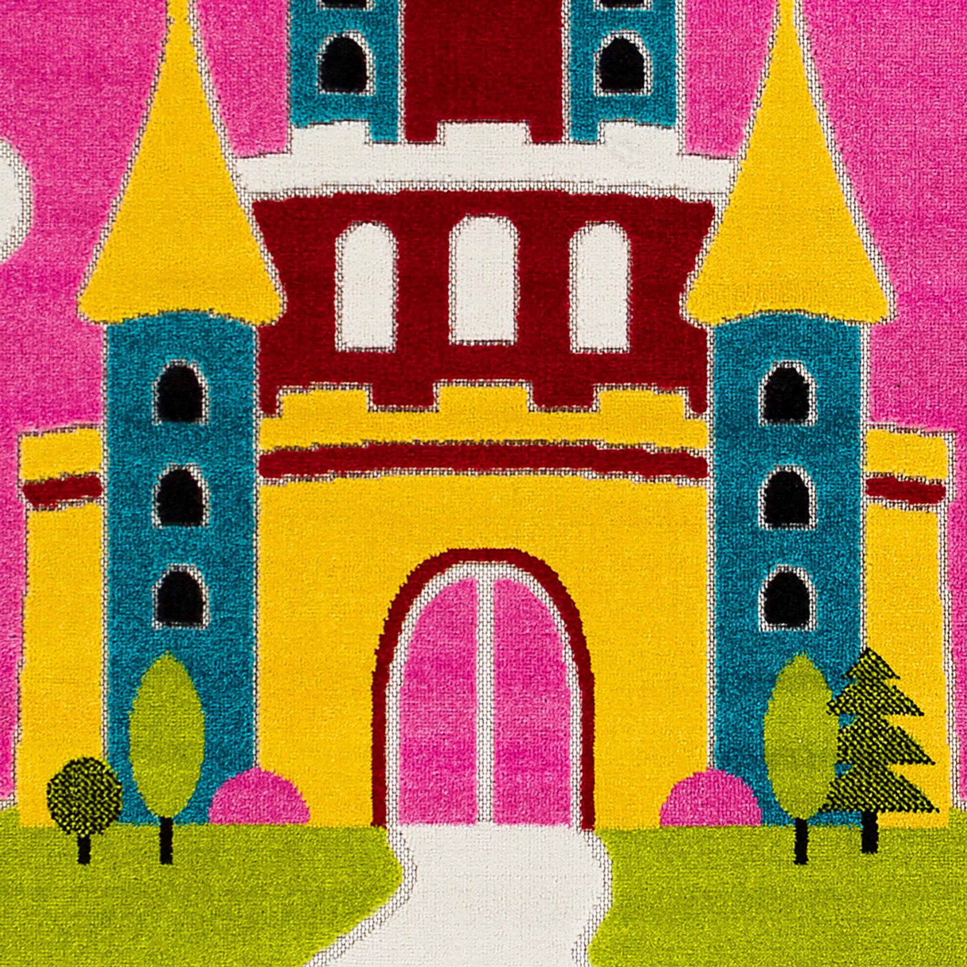 Kids Castle Top Pink 7' x 9' Rug - Image 7