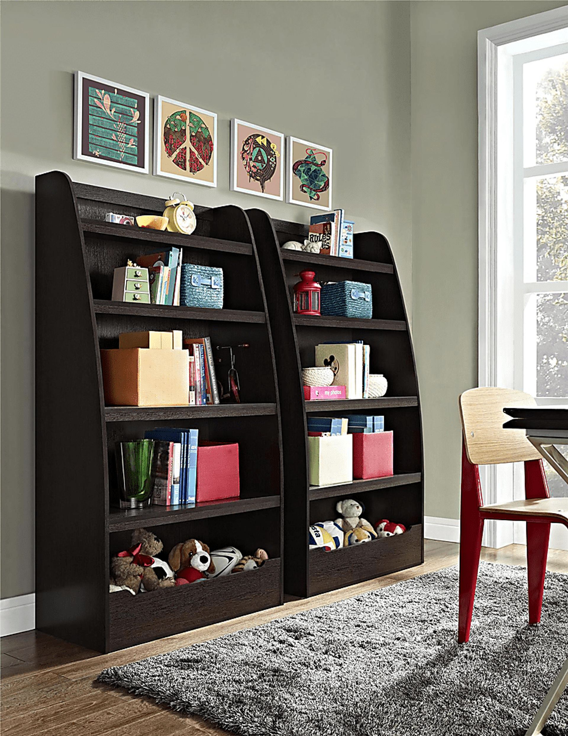 Kids Cavileer Brown Bookcase - Image 6