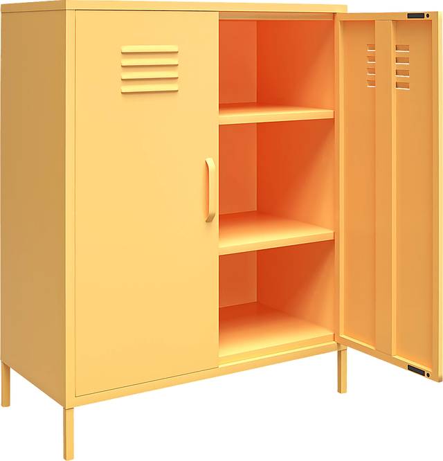 Kids Chalton Yellow Storage Locker - Thumbnail - Image 3