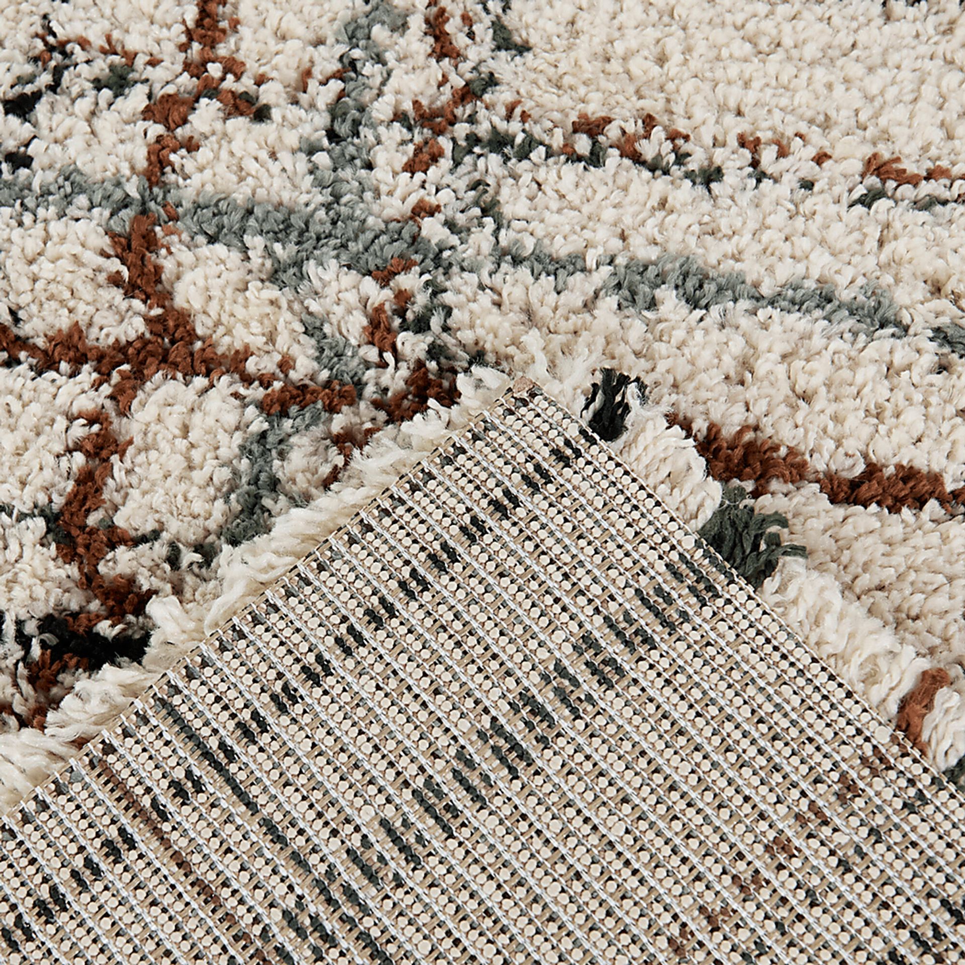 Kids Grid Theory Cream 5'3 x 7' Rug - Image 5