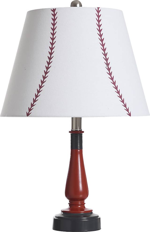 Kids Champions Decor Red Baseball Table Lamp - Thumbnail - Image 1