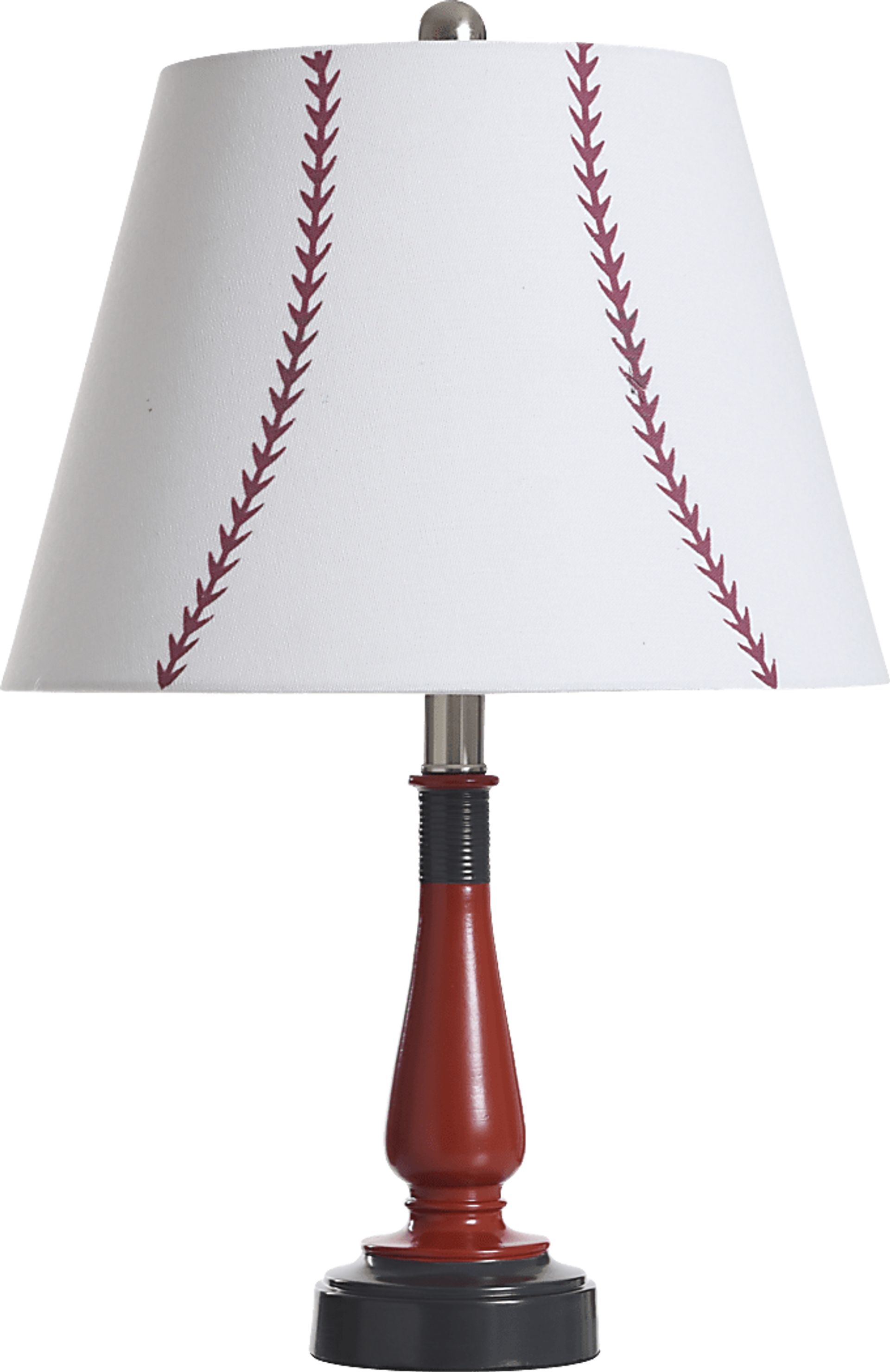 Kids Champions Decor Red Baseball Table Lamp - Image 1
