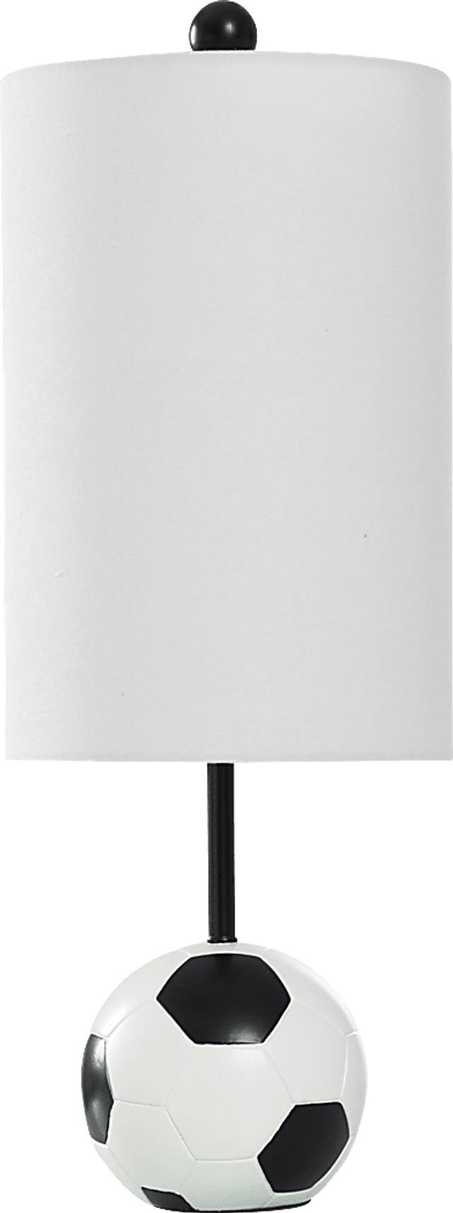 Kids Champions Decor White Soccer Ball Table Lamp - Thumbnail - Image 1