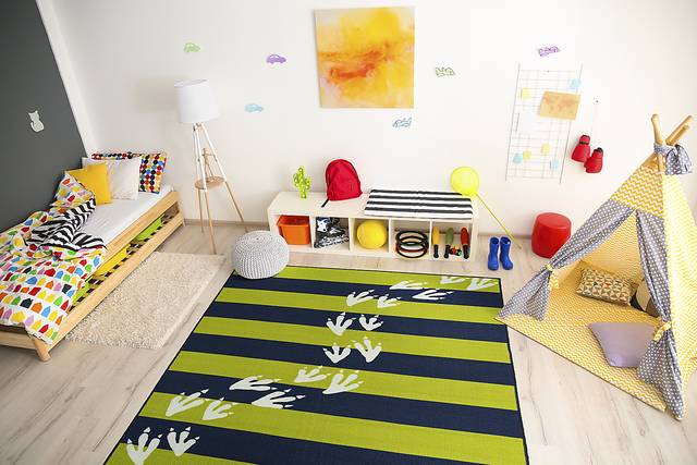 Kids Champlost Blue 5' x 7' Rug - Thumbnail - Image 2