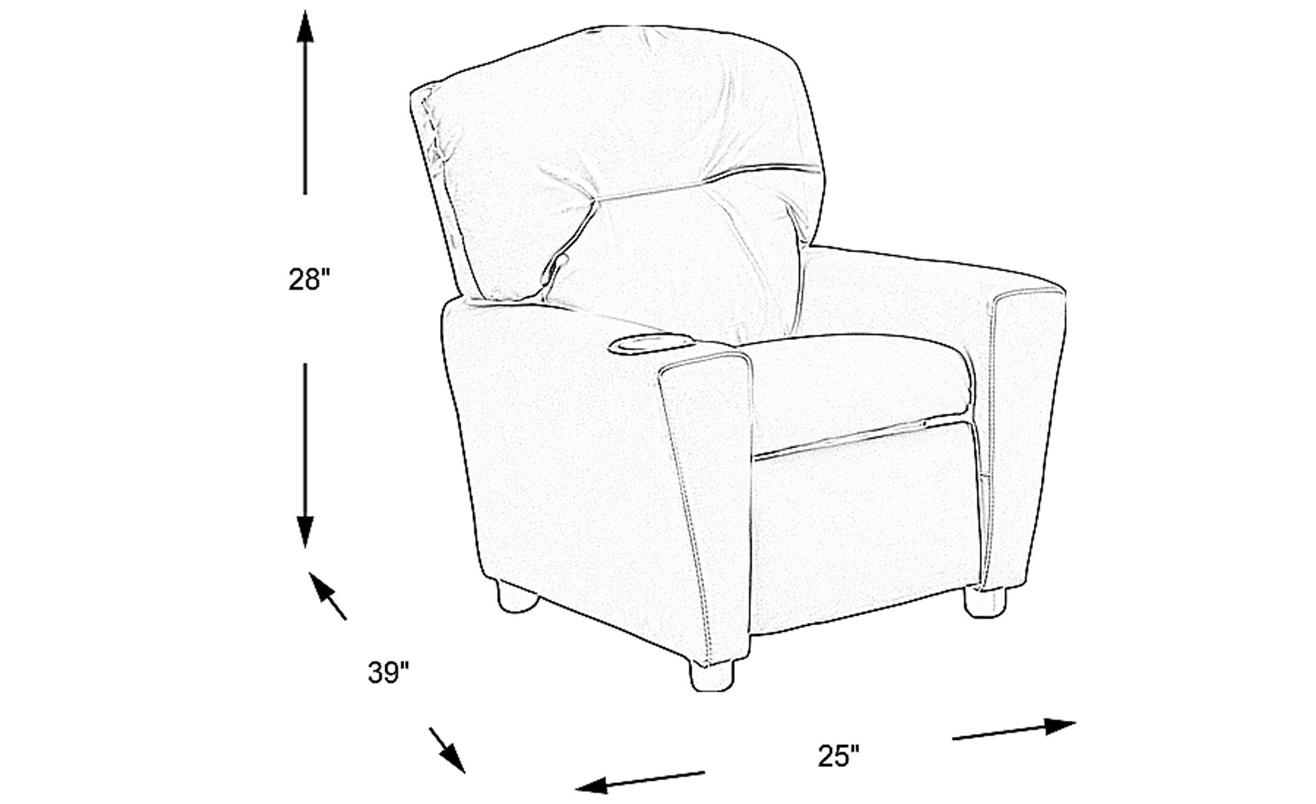 Dimension Image. Please refer to the Dimension Tab on this page for dimension details.