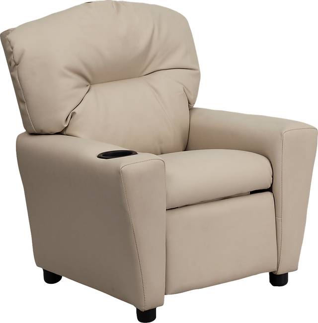 Kids Chappie Beige Recliner - Thumbnail - Image 1