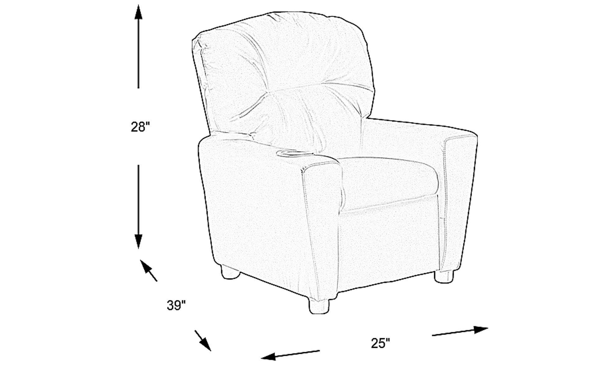 Dimension Image. Please refer to the Dimension Tab on this page for dimension details.