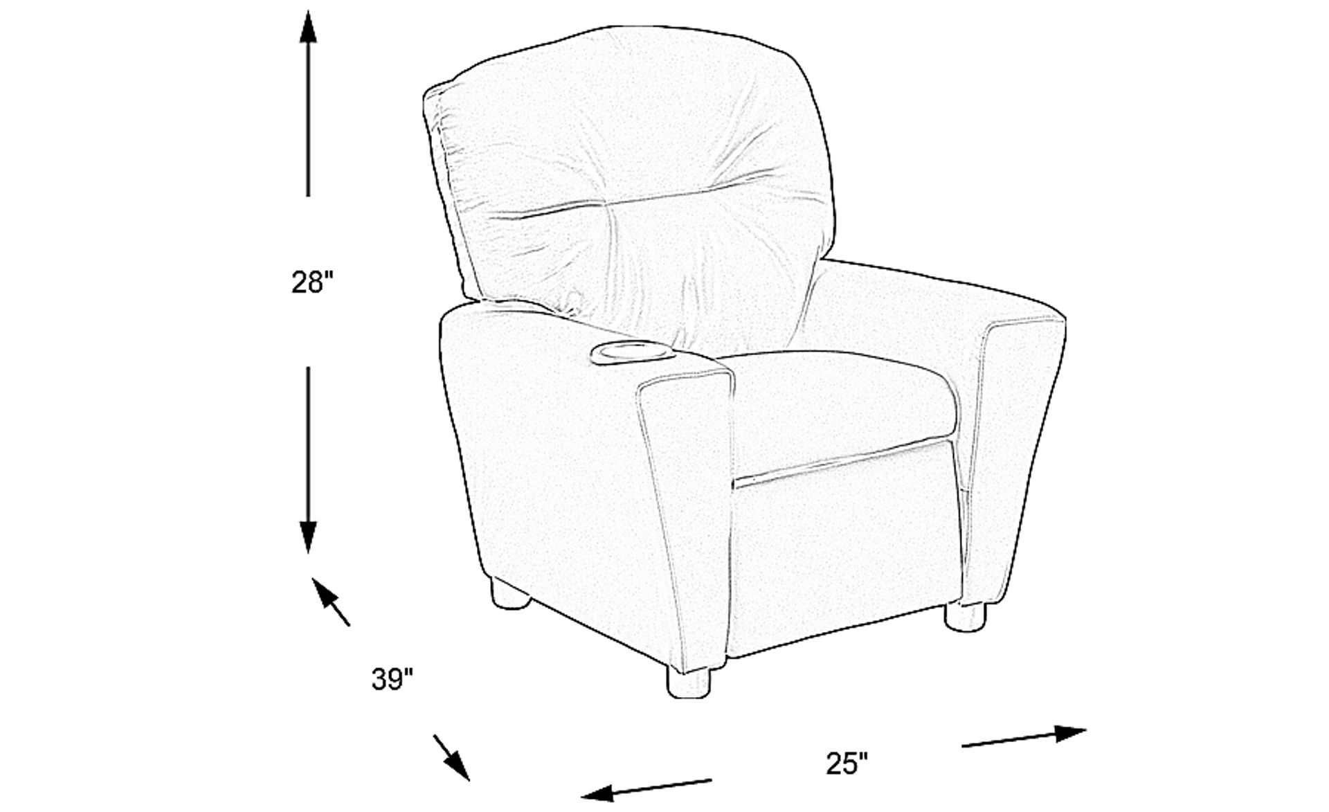 Dimension Image. Please refer to the Dimension Tab on this page for dimension details.